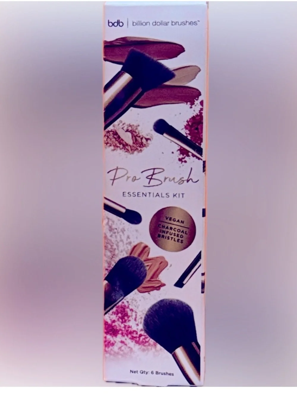 bdb Billion Dollar Brushes Pro Brush Essentials Kit - White & Rose Gold